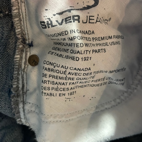 Silver Jeans Ravi cotton denim blue raw hem mini skirt size 26 - Picture 10 of 11